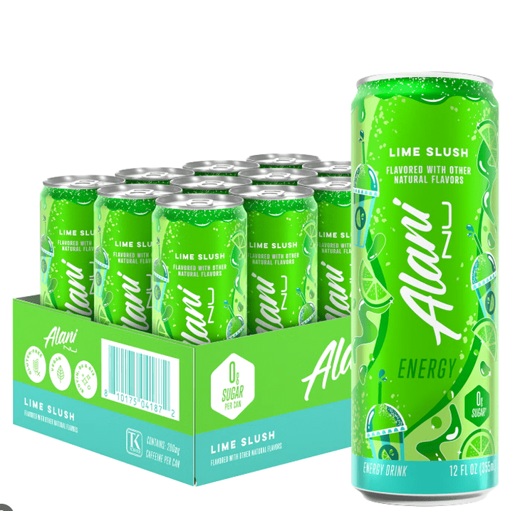 Lime Slush Energy Drink, 12 fl oz Cans – 12 Pack