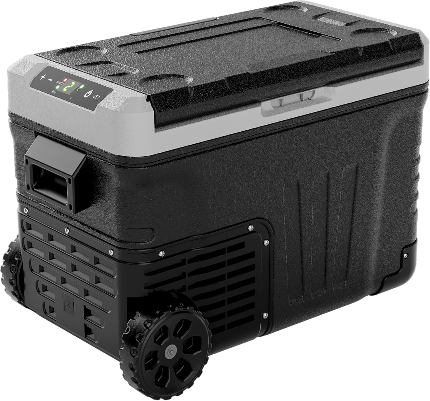 EUHOMY 37 Qt Portable Electric Refrigerator Freezer, 35 Liters, Black.Gray – CFB-35