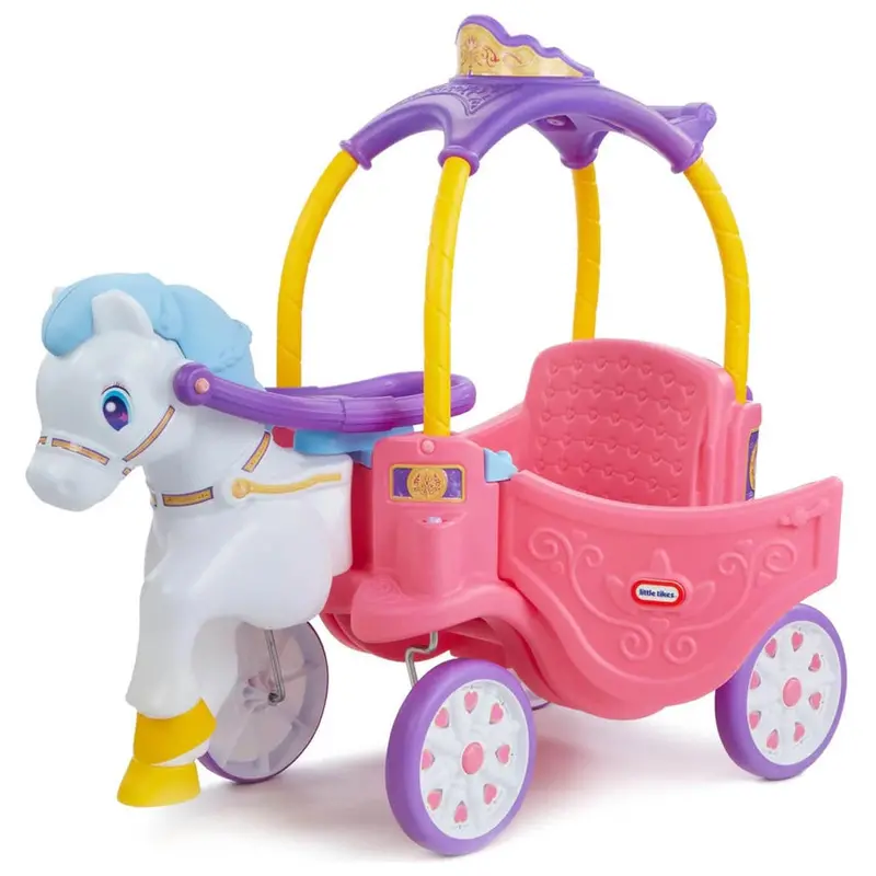 Little Tikes Princess Horse And Carriage Ride-On Toy, 43.50 x 20 x 37.75 Inches – 642326M