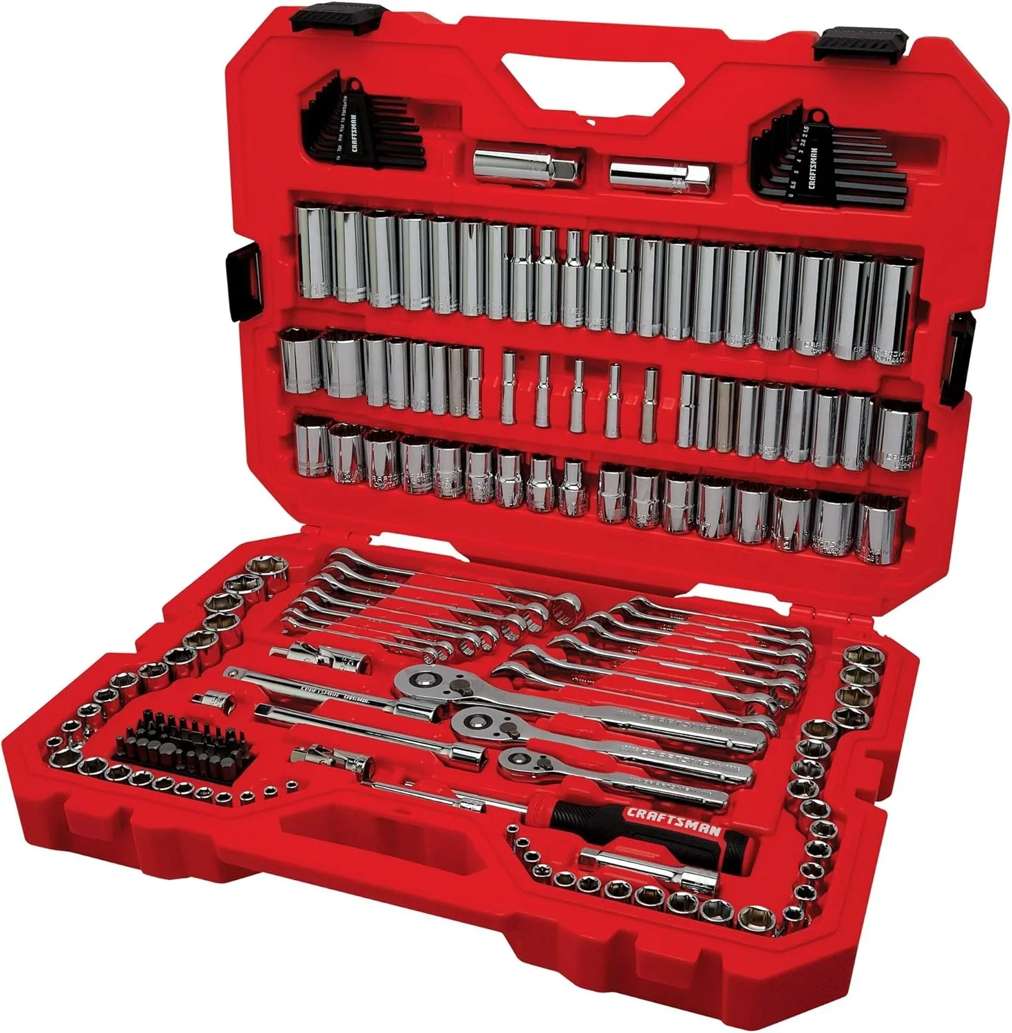 CRAFTSMAN Mechanics Tool Set, 1/4 and 3/8 Inch Drive, 189 Piece – CMMT12134