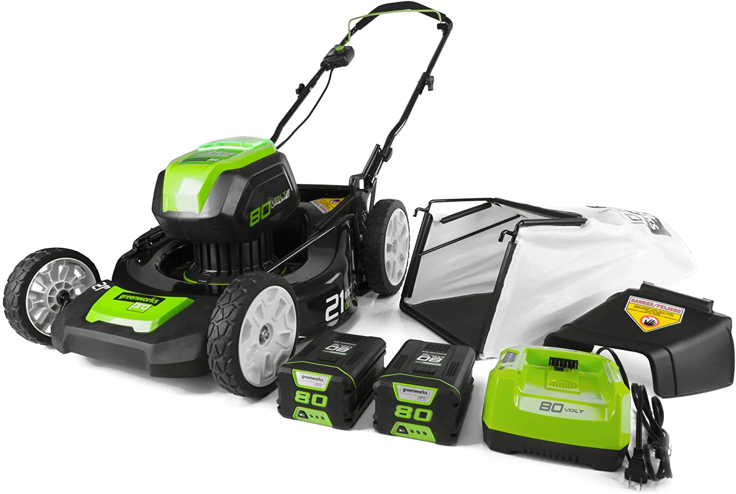 21-Inch 80V Lawn Mower With (2) 2Ah Batteries And Charger – GLM801601