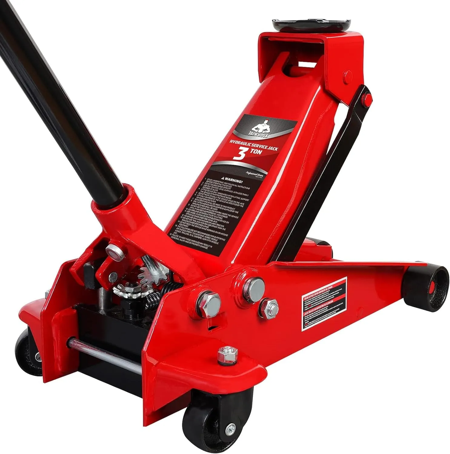 Big Red Hydraulic Floor Jack 3 Ton 6,000 lb Red – W83025