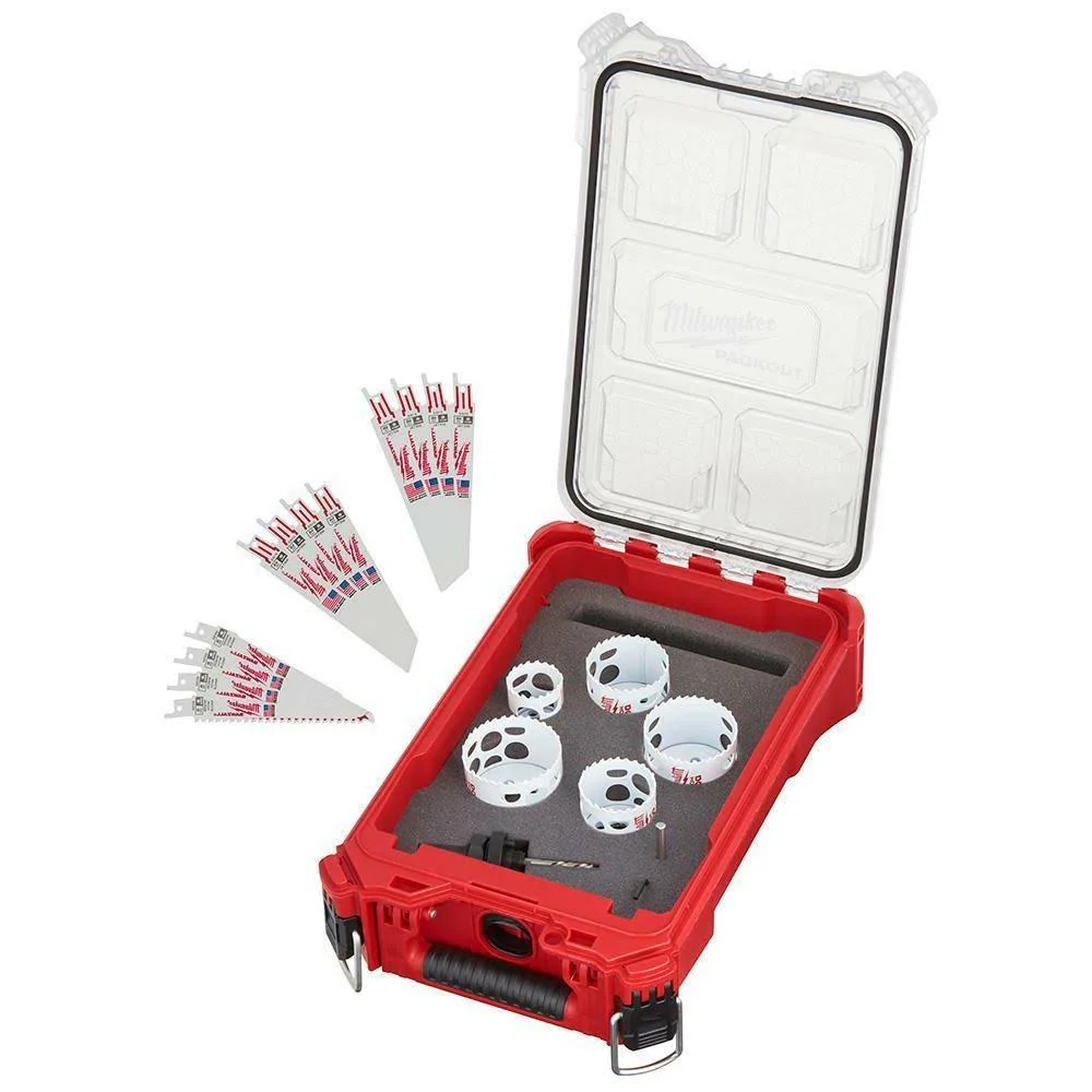 Hole Dozer Bi-Metal General Purpose Hole Saw And Reciprocating Saw Set With PACKOUT Case, 20-Piece – 49-22-5620