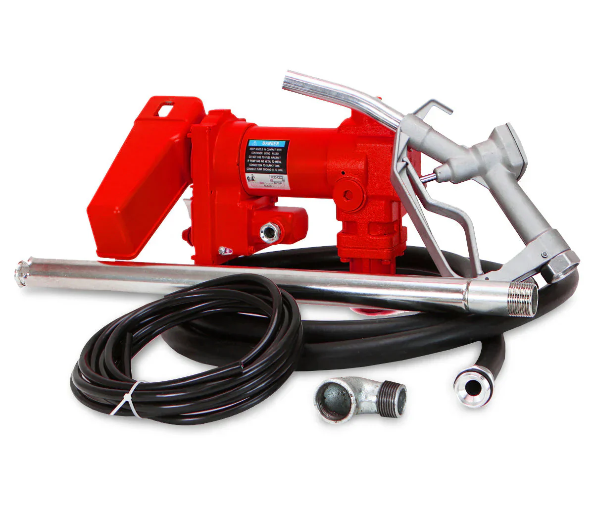 XtremepowerUS Fuel Transfer Pump 12 Volt 20 GPM Red – 21114-XP
