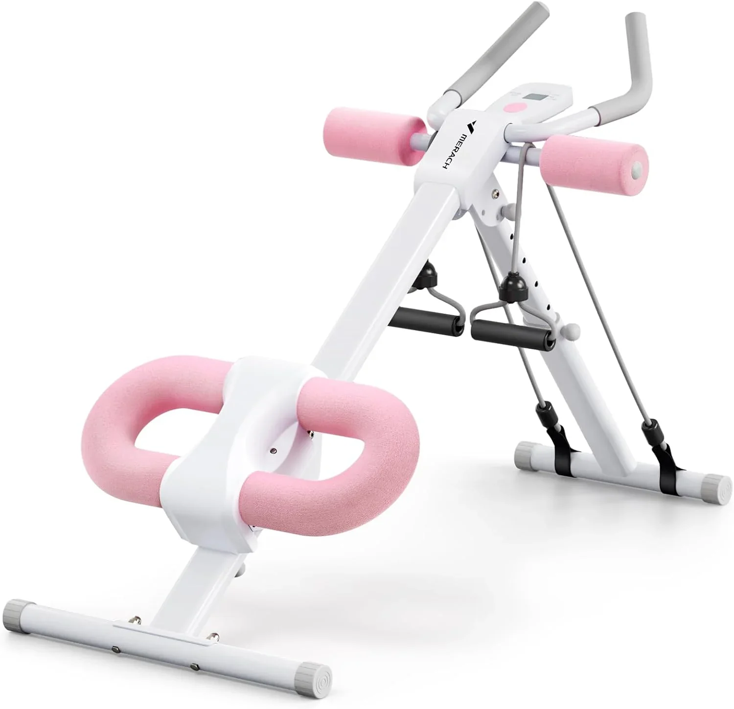 MERACH Adjustable Foldable Ab Trainer With Knee Protection, Pink – MR-2314