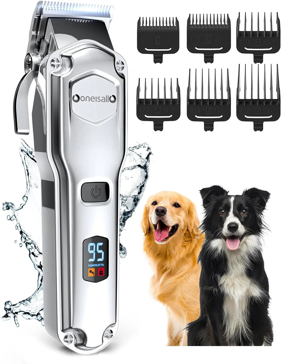 Dog Clippers for Thick Heavy Coats – Cordless Pet Grooming Trimmer