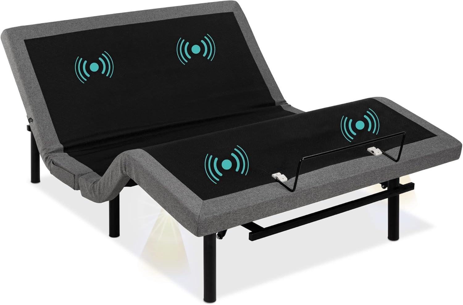 Twin XL Electric Adjustable Bed Base With Wireless Remote, Massage, Night Light, 2 USB Ports, 750 lb – 80 in x 38 in x 14 in