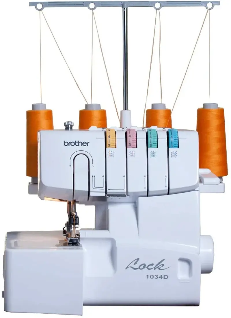 Juki Heavy-Duty Metal-Frame Serger, 1300 SPI, 3 Feet Included – 1034D