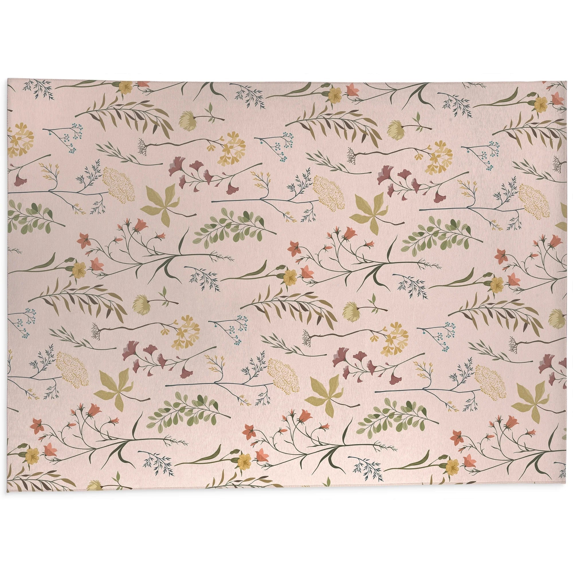 Fall Botanical Floral Anti Fatigue Non Slip Kitchen Mat