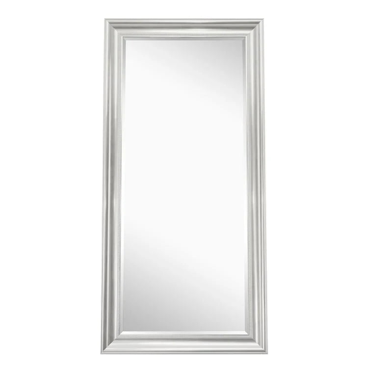 Full Length Beaded Frame Mirror, 66″ H x 32″ W – Freestanding Or Wall Mounted