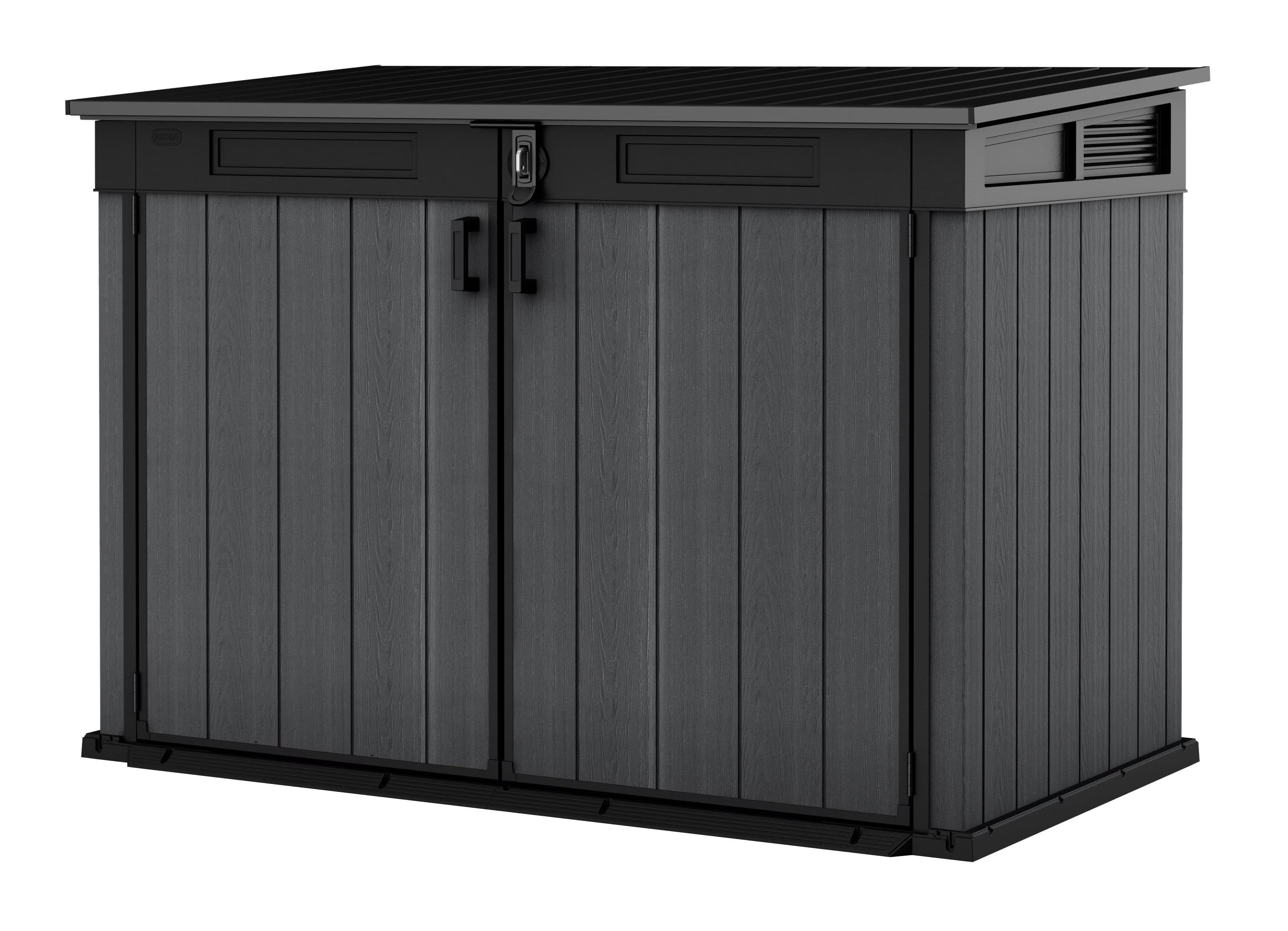 Keter Cortina Mega Outdoor Storage Shed, Graphite