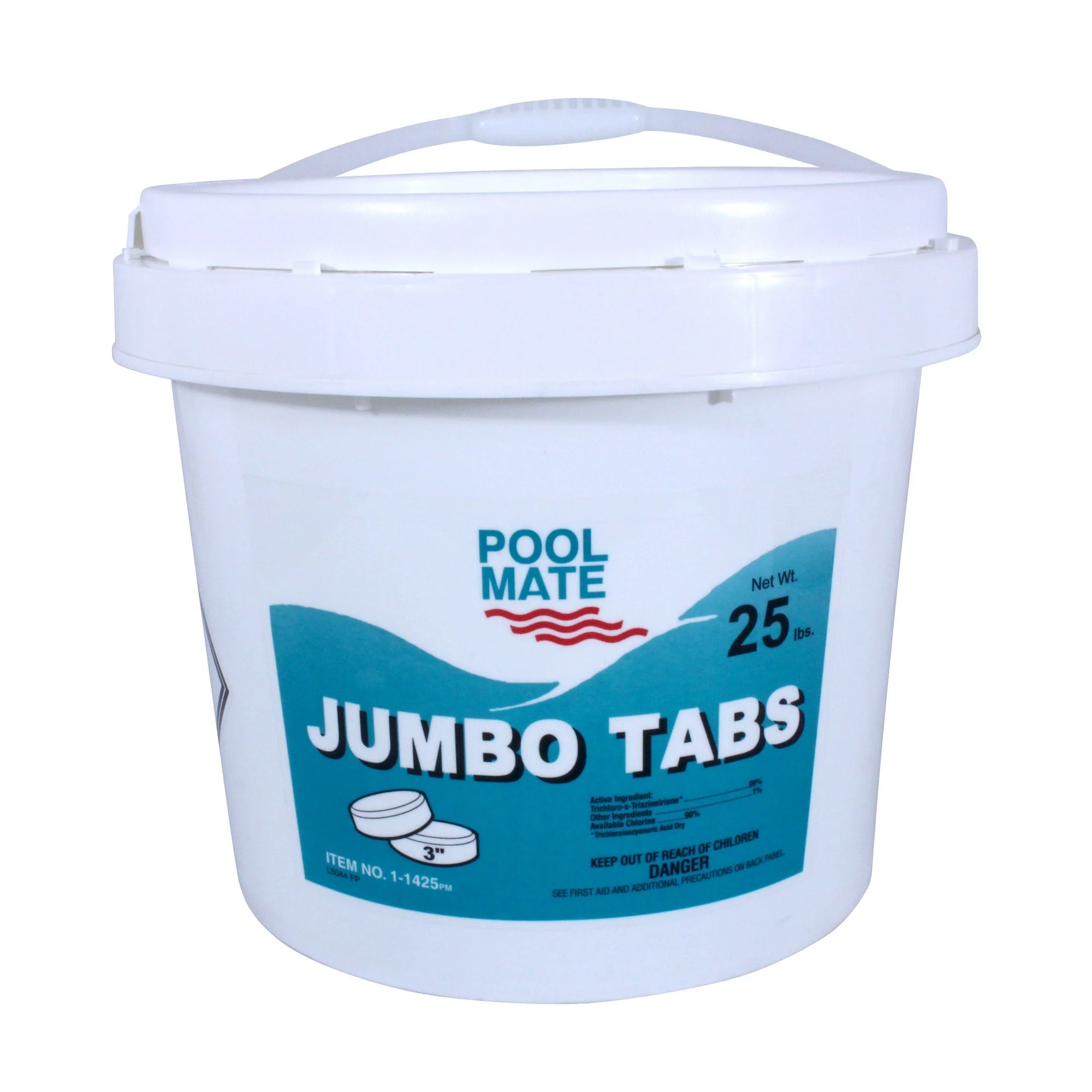 Pool Mate 3 Inch Chlorine Jumbo Tabs, 25 Lbs
