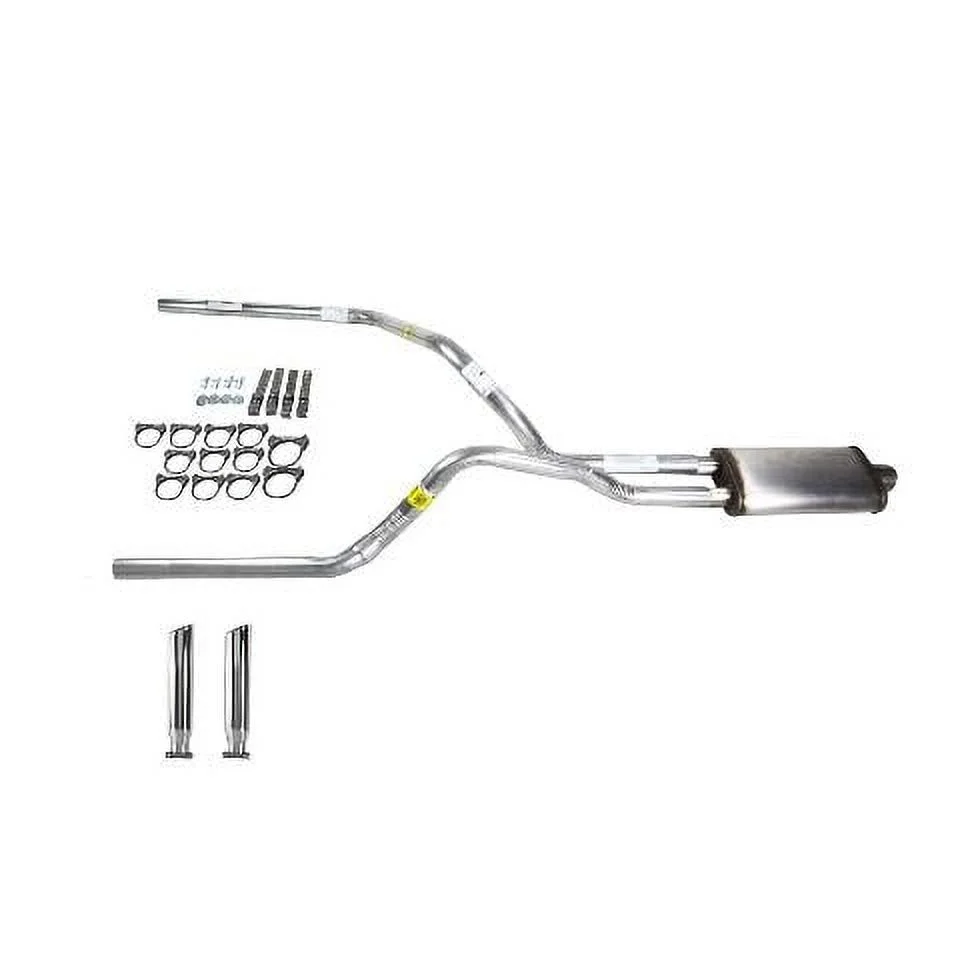 Silverado 88-95 Dual Exhaust 2.5 Pipe Stainless Muffler RC Tip