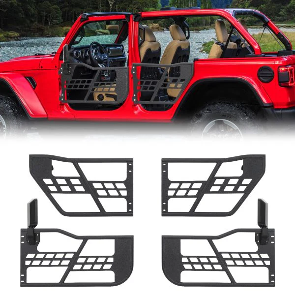 Off-Road Safari Tubular Half Doors Compatible With 2018-2023 Wrangler JL 4 Door – Set Of 4
