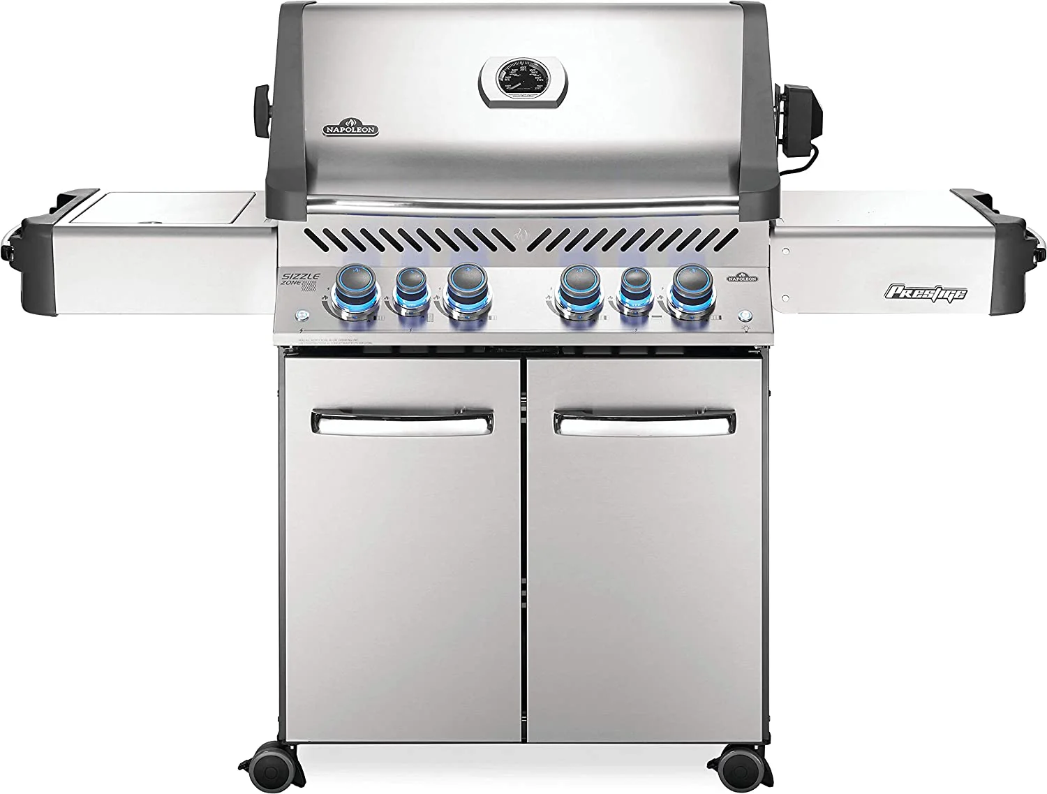 Napoleon Prestige 500 RSIB Propane Gas Grill With Infrared Side And Rear Burners, Stainless Steel – P500RSIBPSS-3
