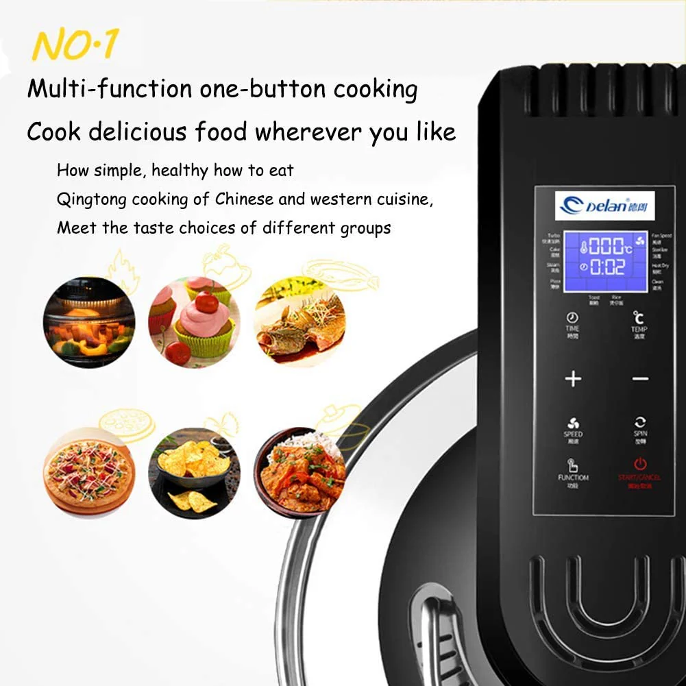 L.HPT Halogen Air Fryer Oven, 12 Litres, Red, 1400 Watts