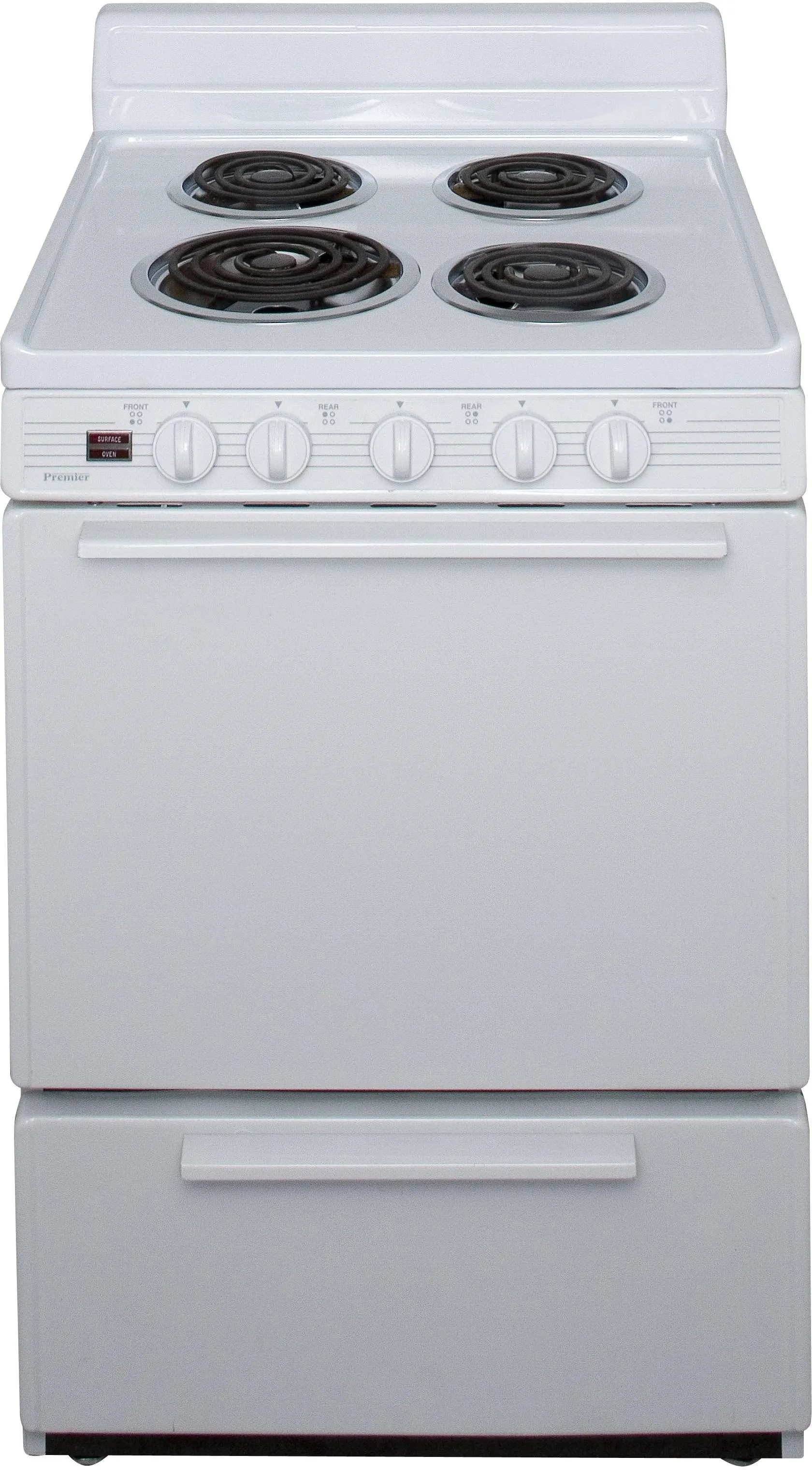 Premier 24 Inch Electric Range – White