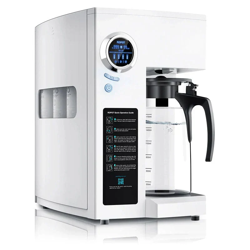 RO100ROPOT-UV Countertop Reverse Osmosis Water Filter – 6-Stage Purification With UV And Remineralization