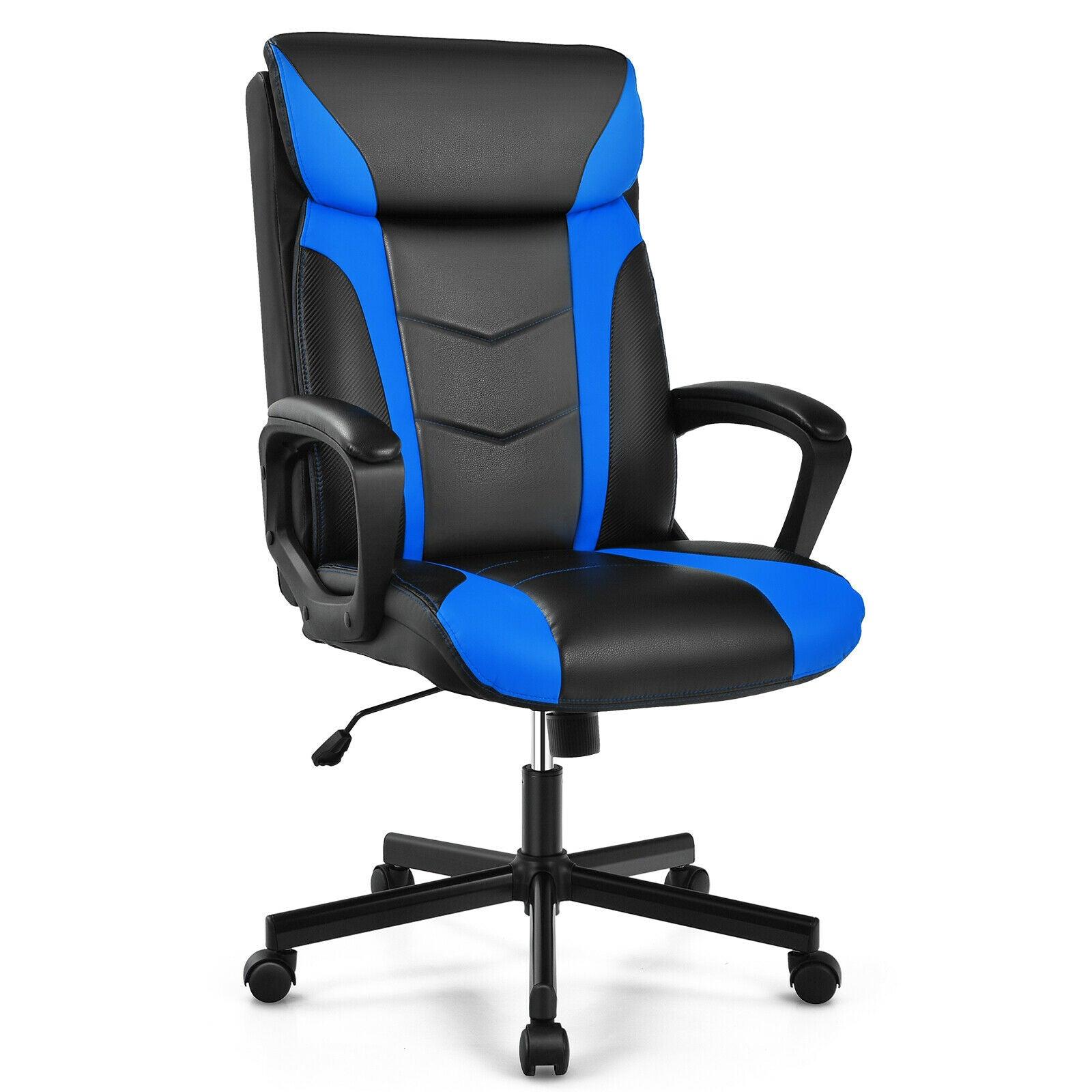 Ergonomic Desk Chair, Blue and Black