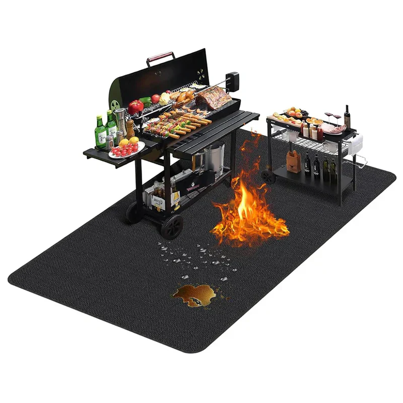 Under Grill Mat, 90 x 52 Inches – Fireproof And Waterproof