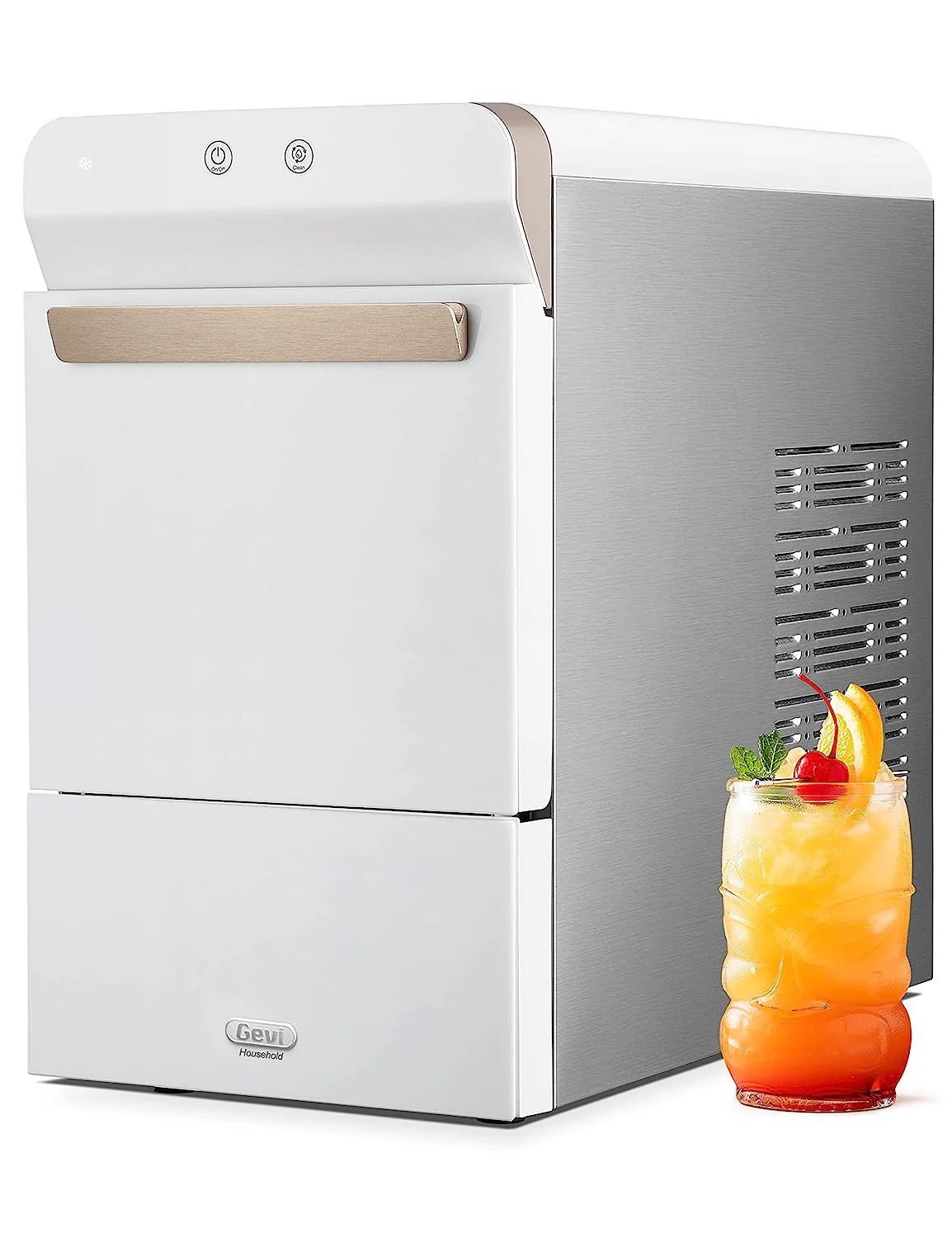 Gevi Countertop Self-Cleaning Nugget Ice Maker, 30 Lbs/24 Hours, 2.8L – V2.0