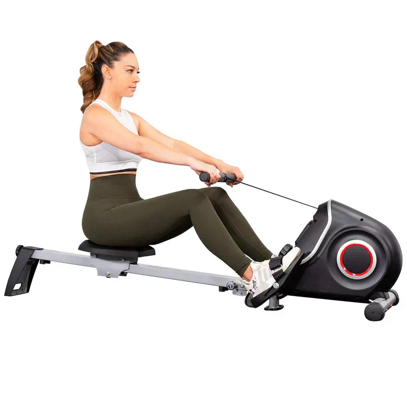 Folding Magnetic Rowing Machine, 10 Resistance Levels – Black
