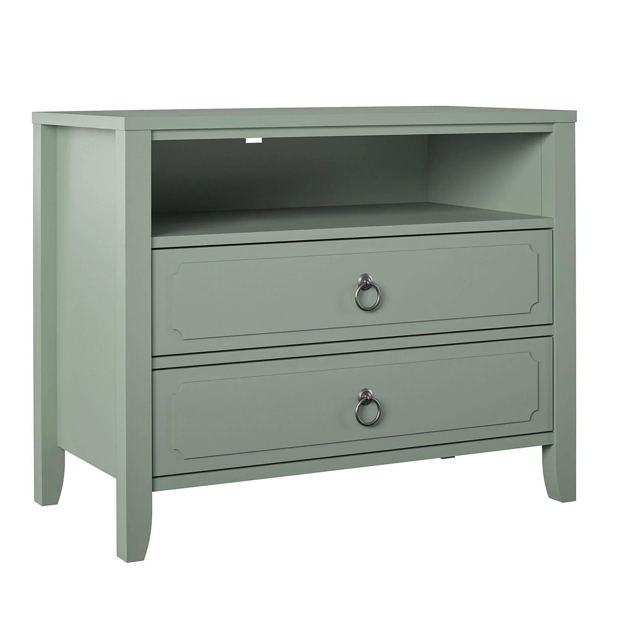 Drawer Nightstand – Green, 24H x 29.7W x 15.8D