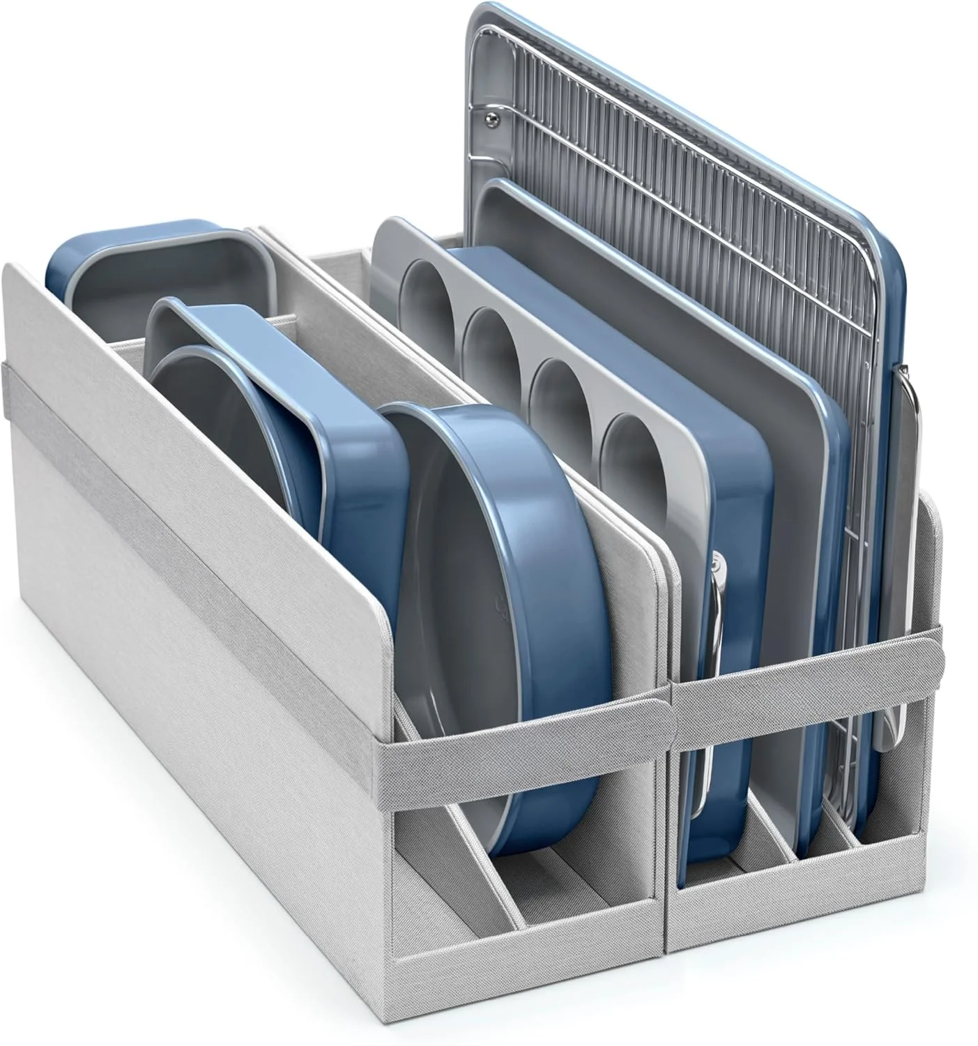 Nonstick Ceramic Bakeware Set, 11 Pieces, Navy – Aluminized Steel
