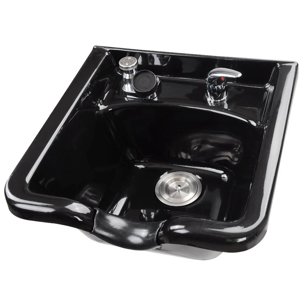 Shampoo Bowl Hair Sink With Gel Neck Rest, Hair Trap And CUPC Vacuum Breaker