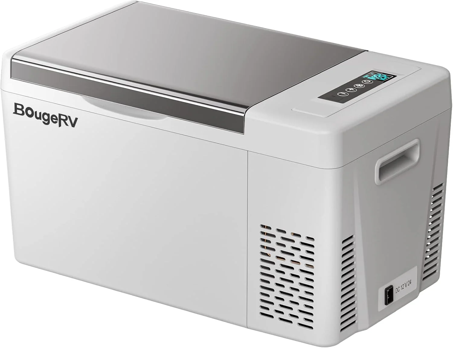 BougeRV 23 Quart Portable Car Refrigerator Freezer, Grey, 12/24V DC – CR22