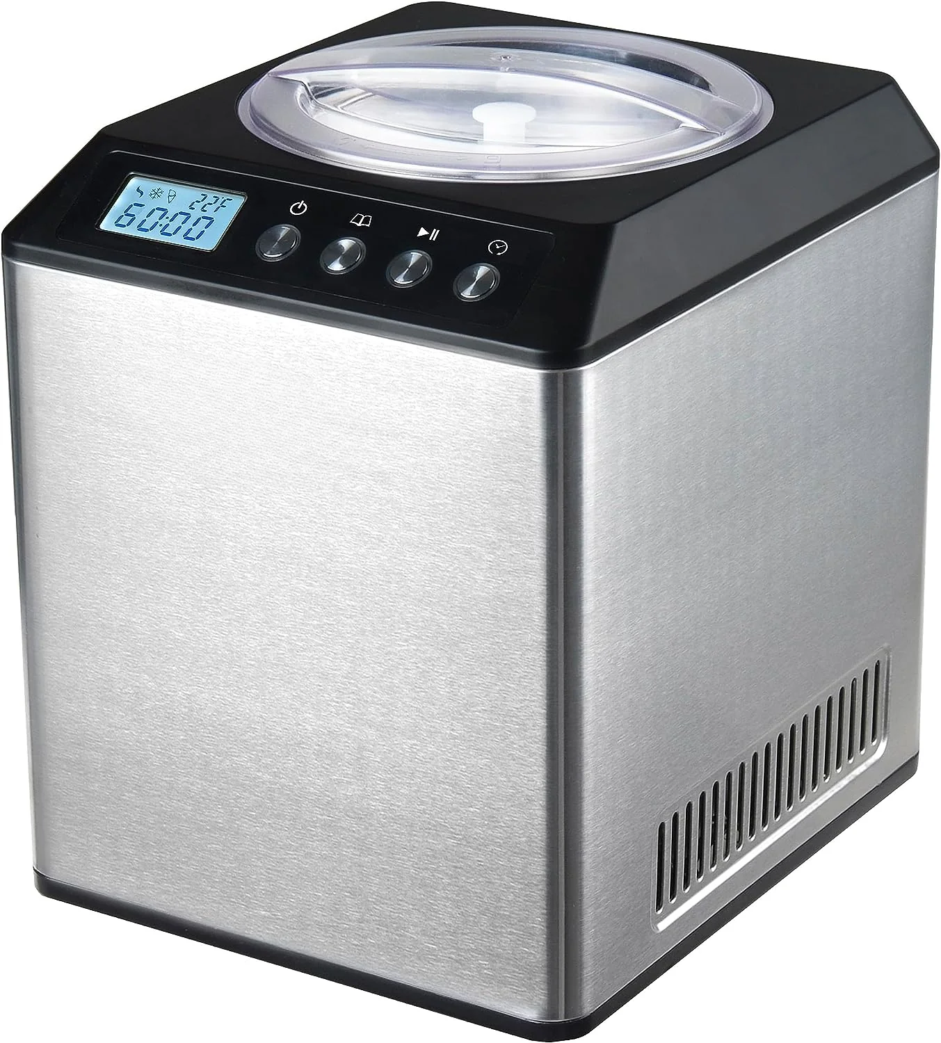 Automatic Ice Cream Maker With Built-In Compressor – 2.1 Quarts