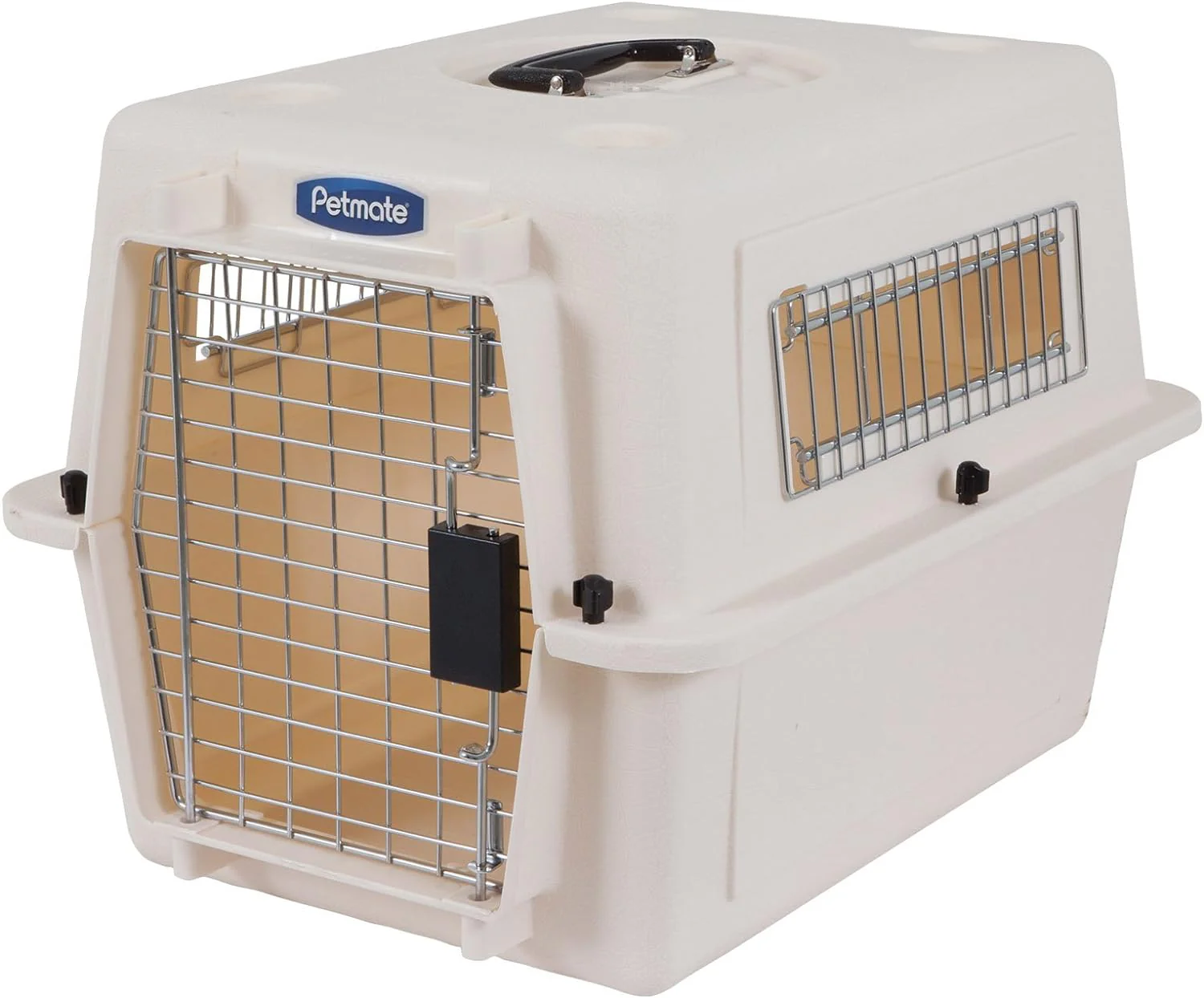 Petmate Ultra Vari Dog Travel Kennel, 48 in Long, 90 to 125 lbs – Taupe Black