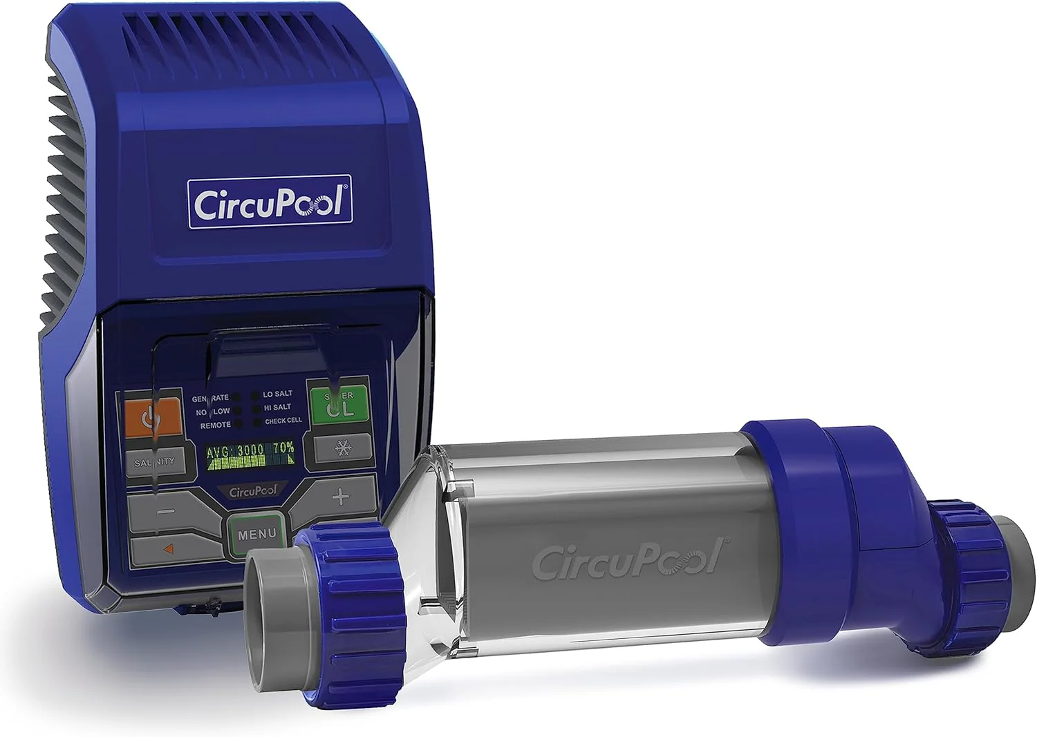 CircuPool Salt Water Chlorination System, 45.000 Gallons Max, 17 x 14 x 12 in – RJ45+