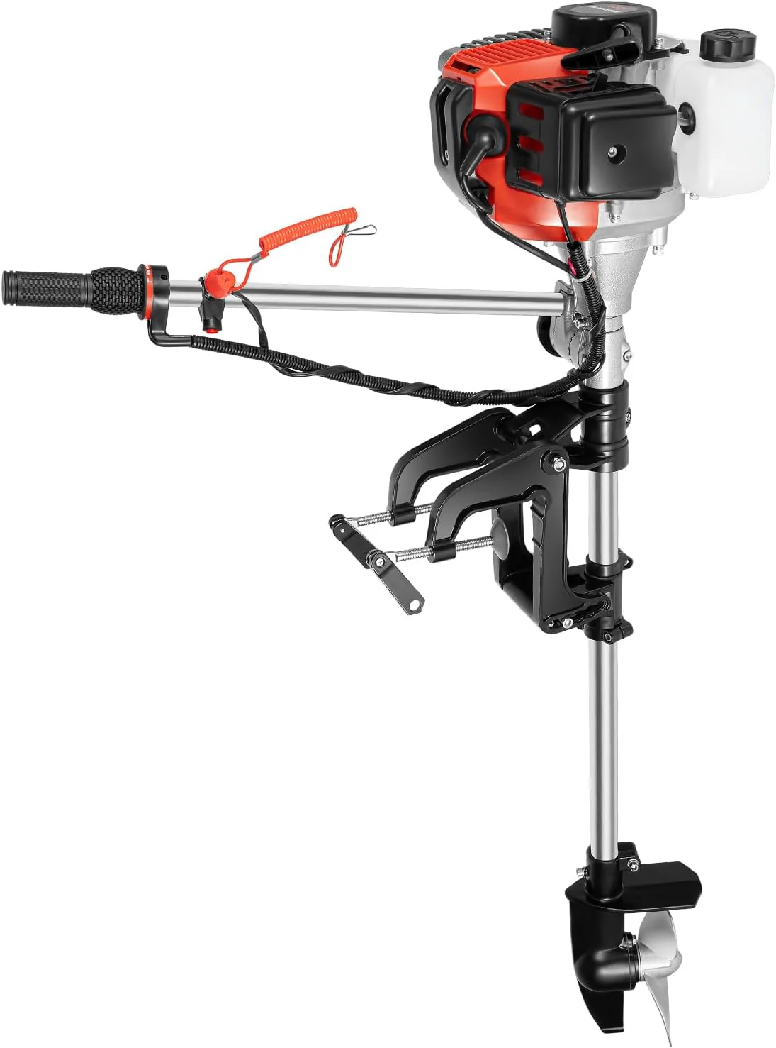 2.3HP 2-Stroke 52cc Outboard Motor With Air Cooling And Manual Pull Start – 2 Stroke Outboard Motor