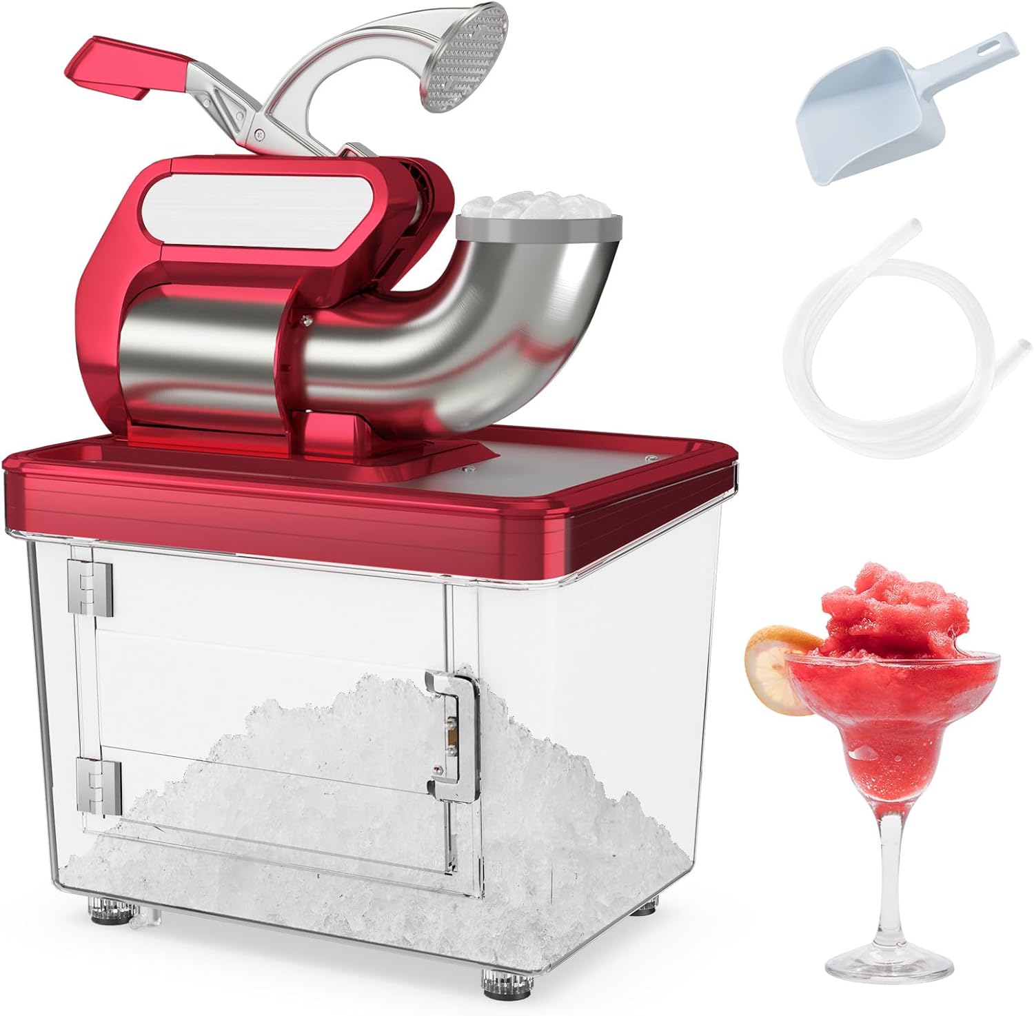 Commercial Snow Cone Machine, 660-Pound-Per-Hour, 300-Watt – Gray