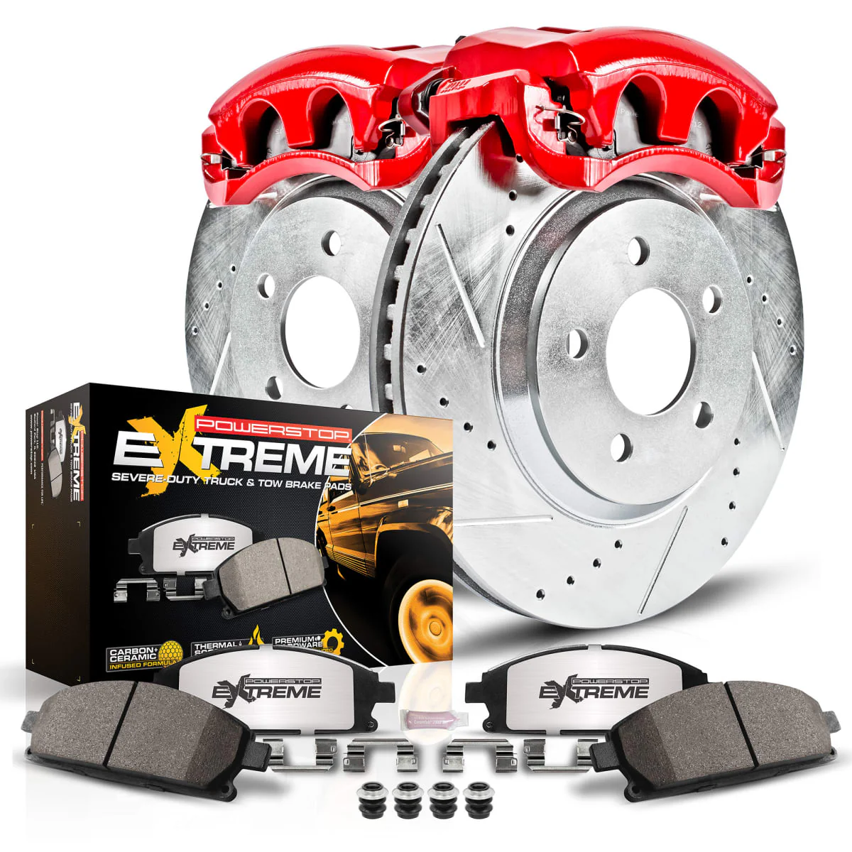 Powerstop Z36 Extreme Truck And Tow Front Brake Disc And Caliper Kit – Z36