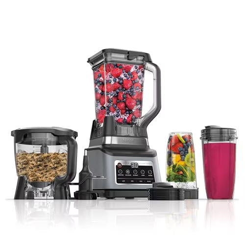 Ninja Professional Plus Kitchen System 1400 WP, 72-oz Blender Pitcher, 64-oz Processor Bowl, 2 24-oz To-Go Cups – BN801