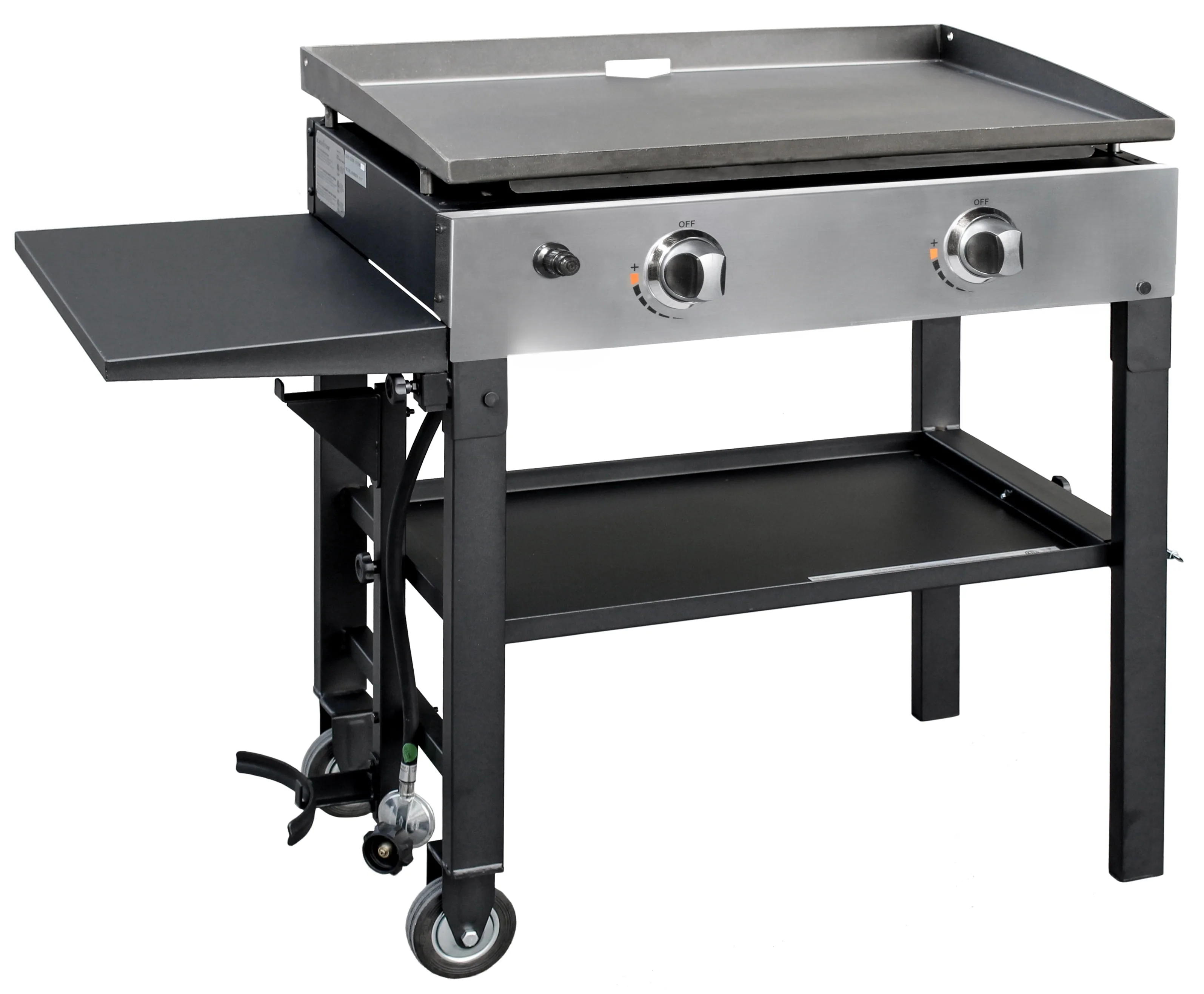 2-Burner 28 Inch Griddle Cooking Station With Stainless Steel Burners