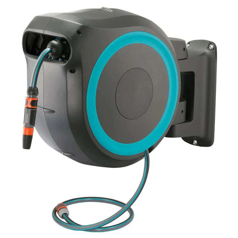Wall-Mounted Hose Box With Automatic Roll-Up, 35m (114.8 ft)