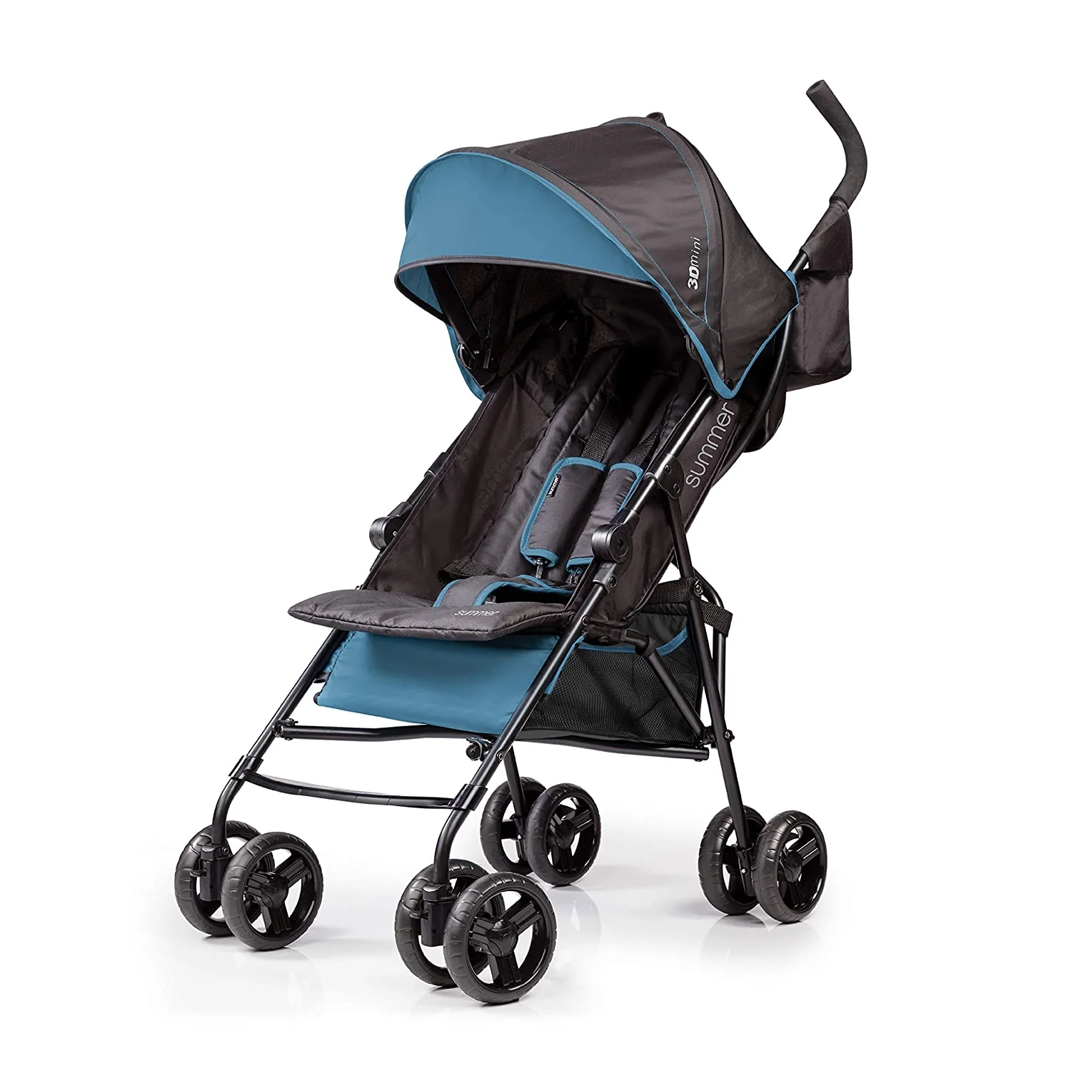 Convenience Lightweight Infant Stroller, Blue/Black – Compact Fold