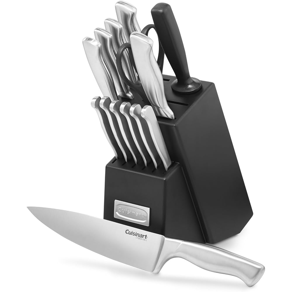 Cuisinart Stainless Steel 11-Piece Cookware Set And 15-Piece Knife Set – 89-11, C77SS-15PK