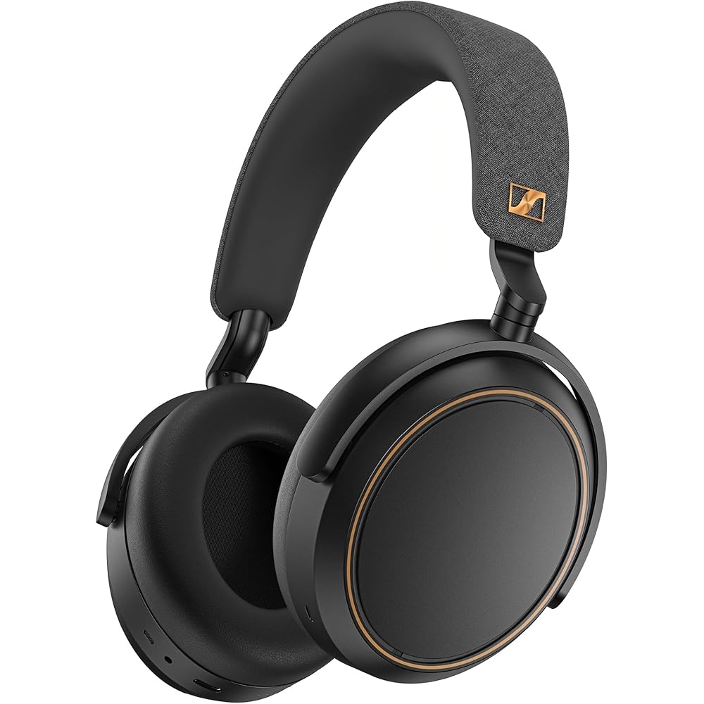 Sennheiser Wireless Over-Ear Headphones, Black/Copper, 60h Battery Life – Momentum 4