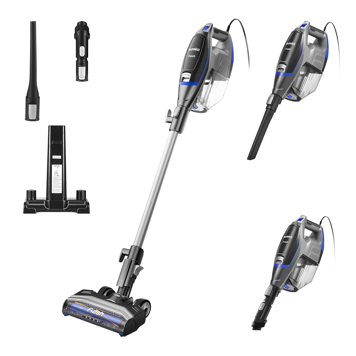Eureka Corded Stick Vacuum Cleaner, Blue, 2-in-1 – NES520BL