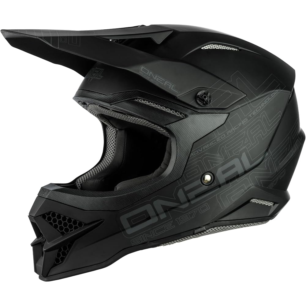 O’Neal 3SRS Adult Helmet, Flat Black, LG – 0627-004