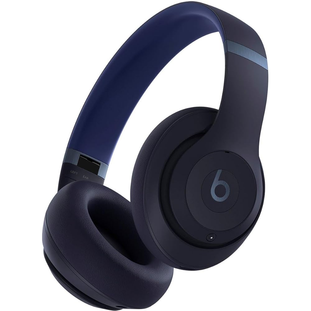 Beats Wireless Bluetooth Noise Cancelling Headphones, Navy – Studio Pro (Renewed)