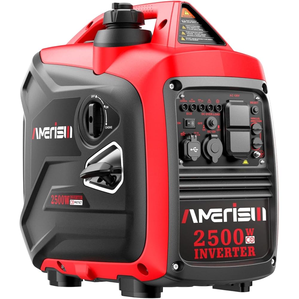 AMERISUN 2500W Portable Gas Powered Inverter Generator With CO Sensor – AM5020