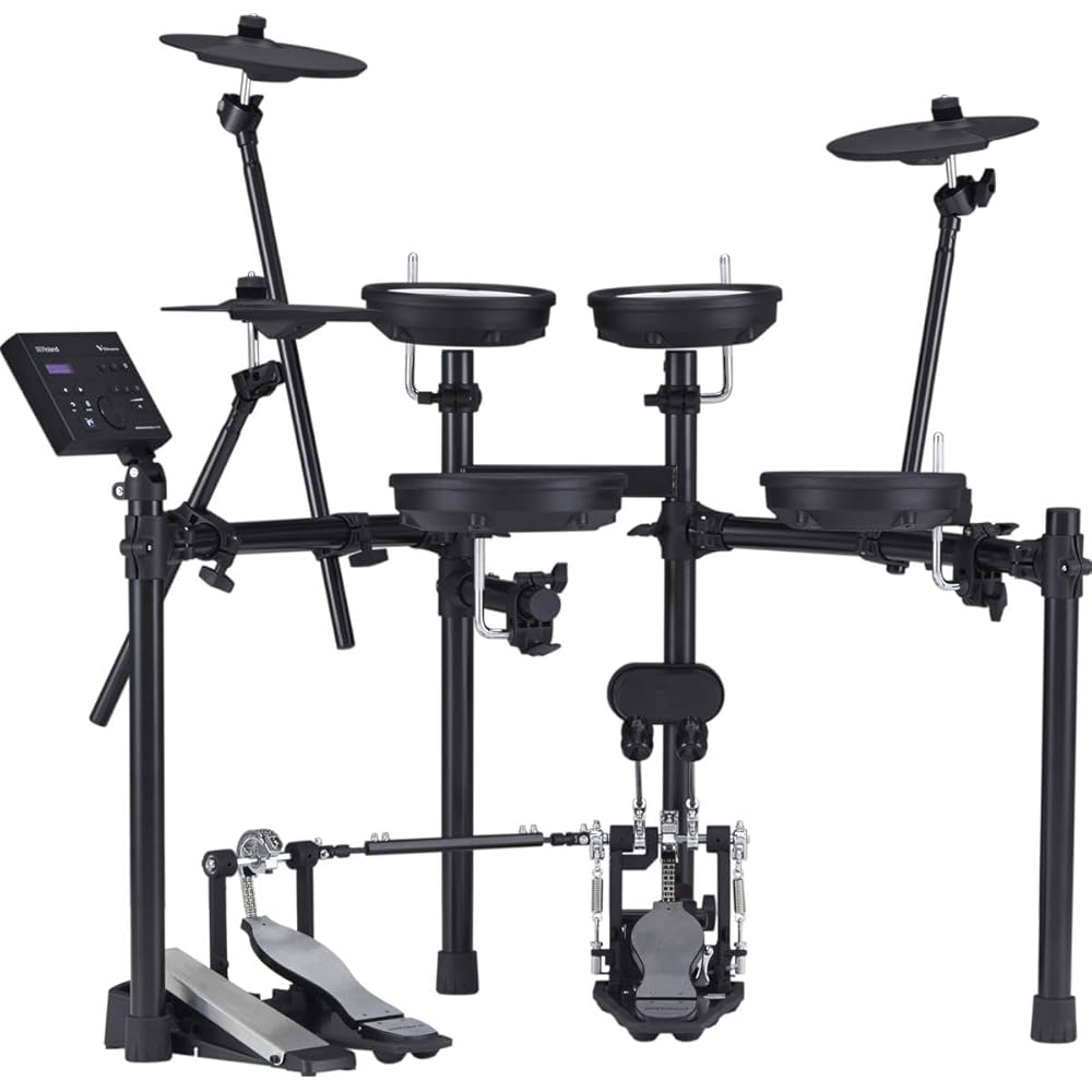Roland Electronic V-Drums Kit With Double-Ply Mesh Heads, Black – TD-07DMK