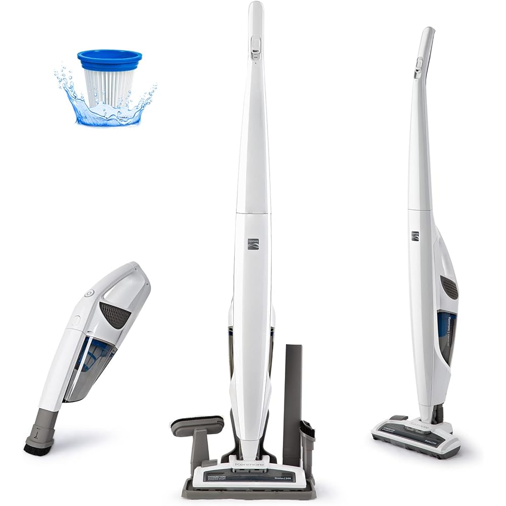 Kenmore Cordless Stick Vacuum 2-Speed 2-in-1 White – DS1030