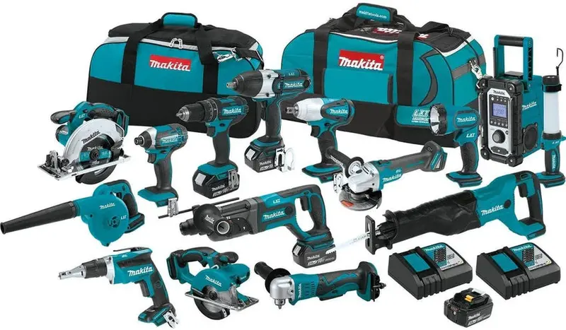 Makita 18V LXT 15-Piece Cordless Power Tool Combo Kit – XT1501