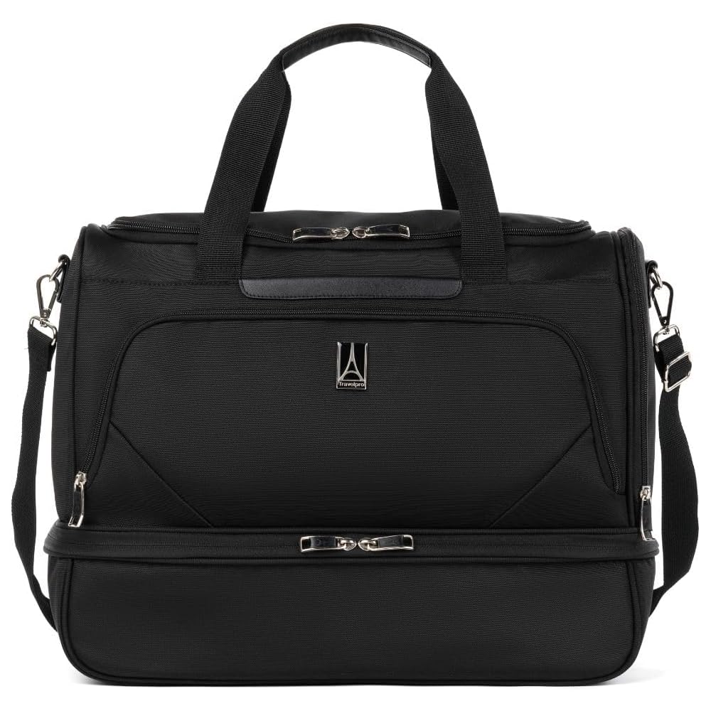 Travelpro Carry-On Weekender Duffel Bag With Drop-Bottom Compartment, Black, 19-Inch – Maxlite 5